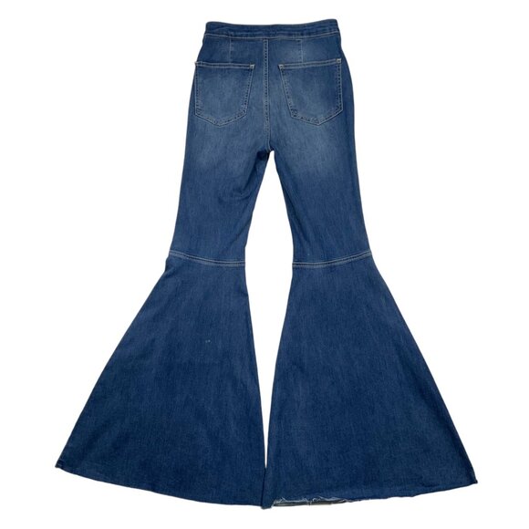 Free People We The Free Float On Flare Stretch Jean 27 Bell Bottom High Rise - Picture 13 of 14
